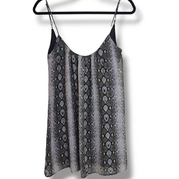 Show Me‎ Your Mumu Womens XS Dress Black Chiffon Mini Reptile Whimsicore Hippie - Picture 1 of 9
